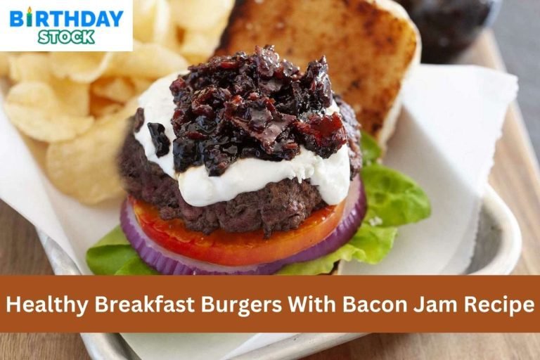 Healthy Breakfast Burgers With Bacon Jam Recipe