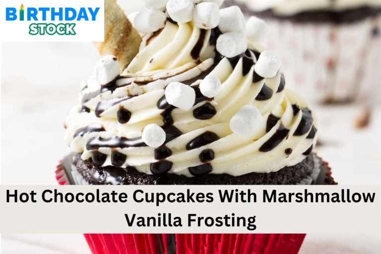 Hot Chocolate Cupcakes With Marshmallow Vanilla Frosting