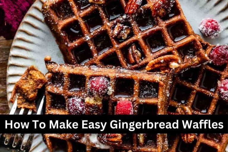 How To Make Easy Gingerbread Waffles