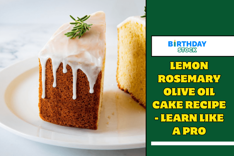 Lemon Rosemary Olive Oil Cake Recipe - Learn like a Pro
