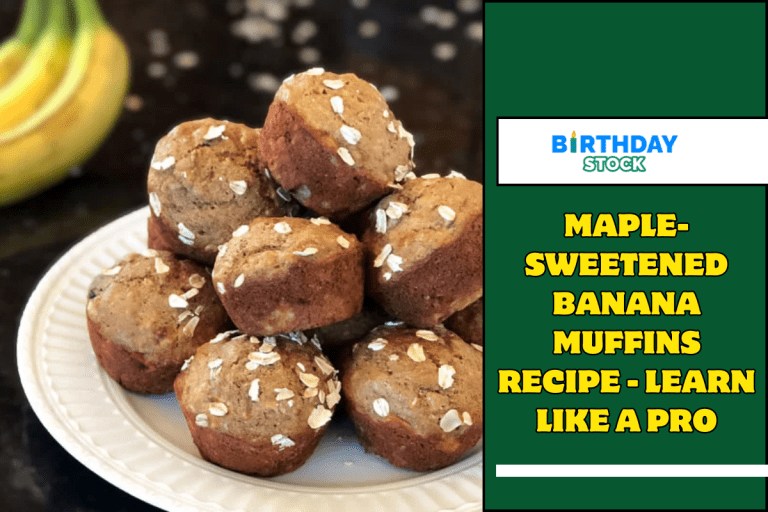 Maple-Sweetened Banana Muffins Recipe - Learn like a Pro