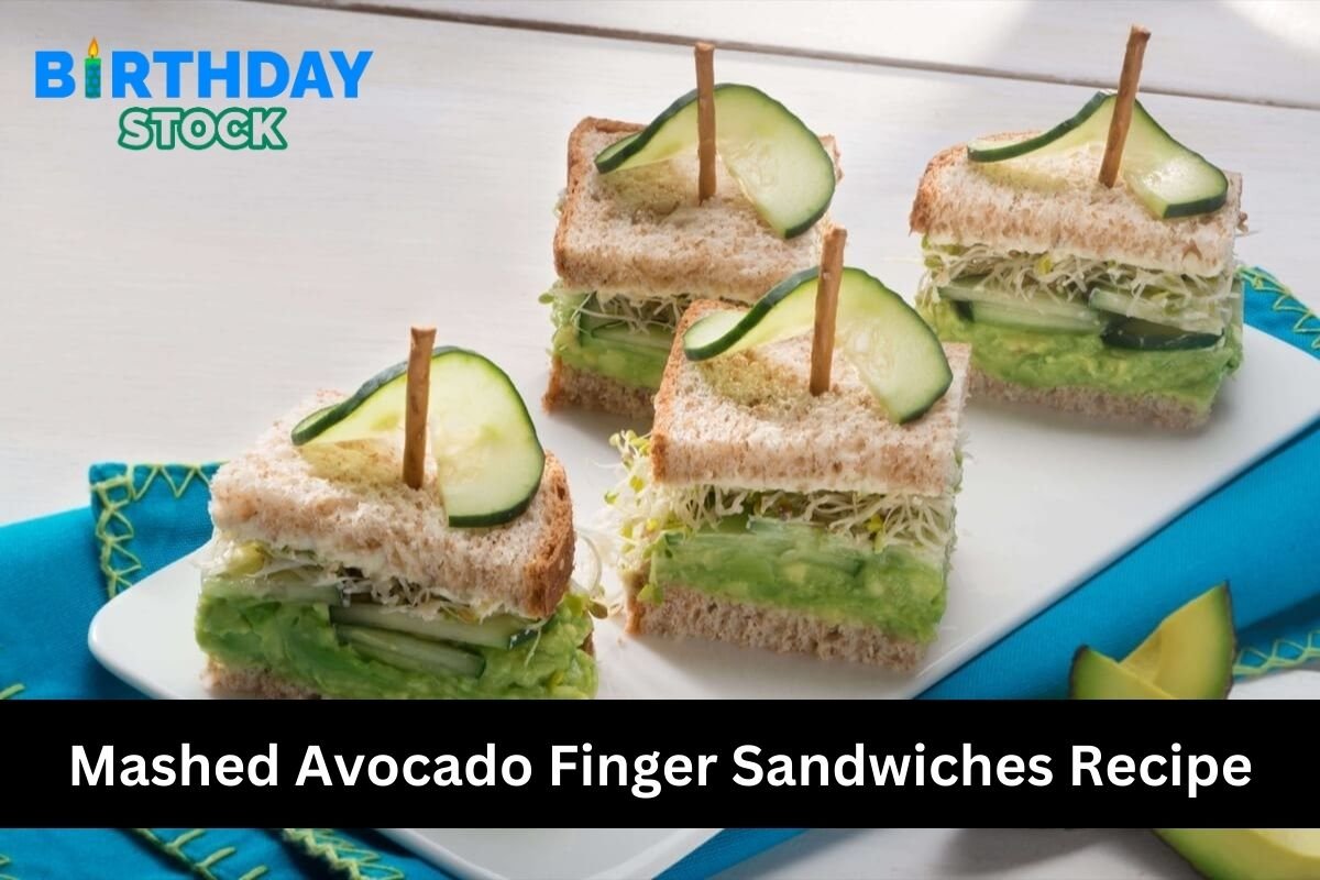 Mashed Avocado Finger Sandwiches Recipe