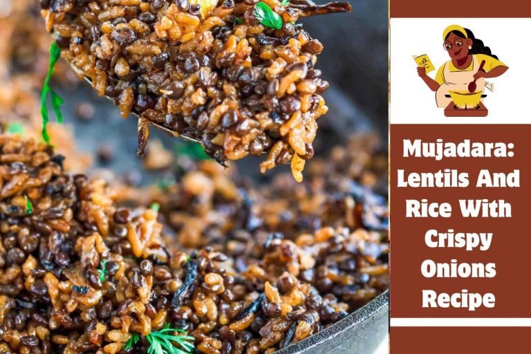 Mujadara Lentils And Rice With Crispy Onions Recipe
