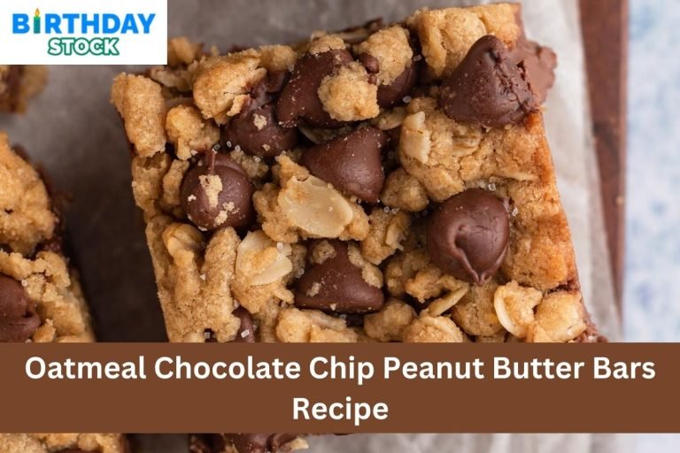 Oatmeal Chocolate Chip Peanut Butter Bars Recipe