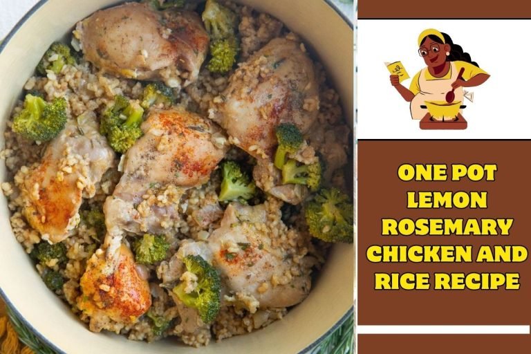 One Pot Lemon Rosemary Chicken and Rice Recipe