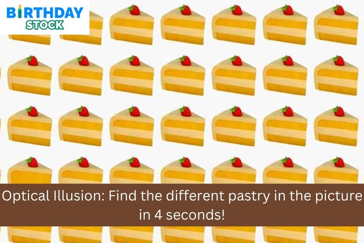 Optical Illusion: Find the different pastry in the picture in 4 seconds!