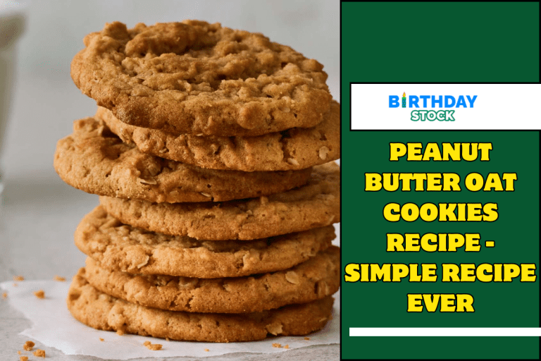 Peanut Butter Oat Cookies Recipe - Simple Recipe Ever