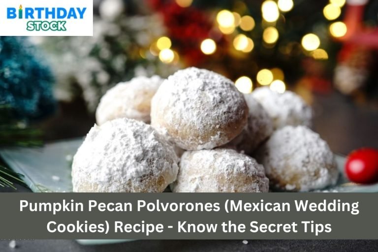 Pumpkin Pecan Polvorones (Mexican Wedding Cookies) Recipe - Know the Secret Tips