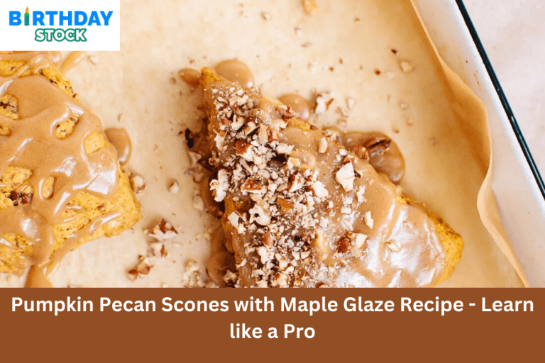 Pumpkin Pecan Scones with Maple Glaze Recipe - Learn like a Pro