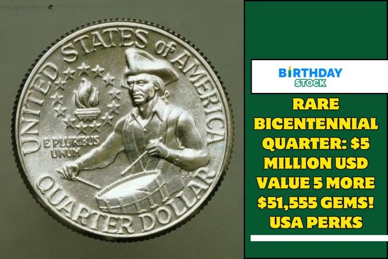 Rare Bicentennial Quarter $5 Million USD Value 5 more $51,555 Gems! USA Perks