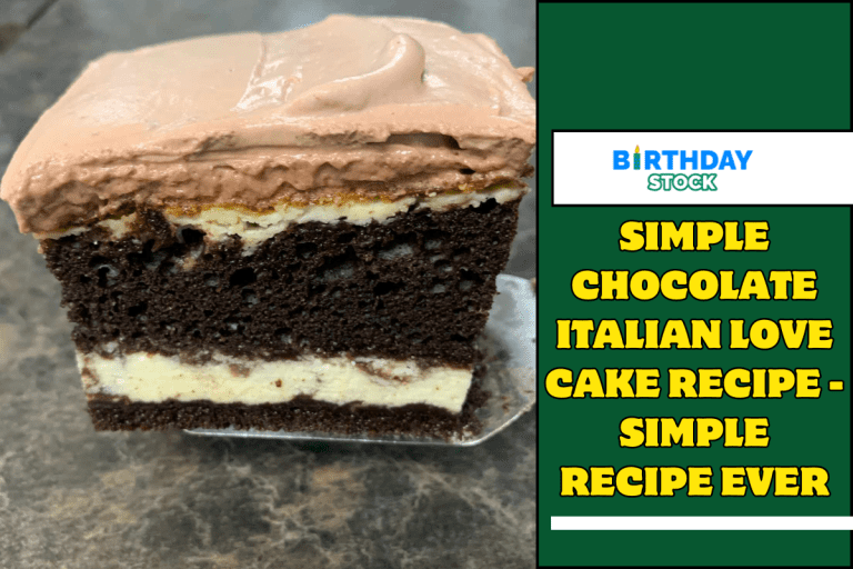 Simple Chocolate Italian Love Cake Recipe - Simple Recipe Ever