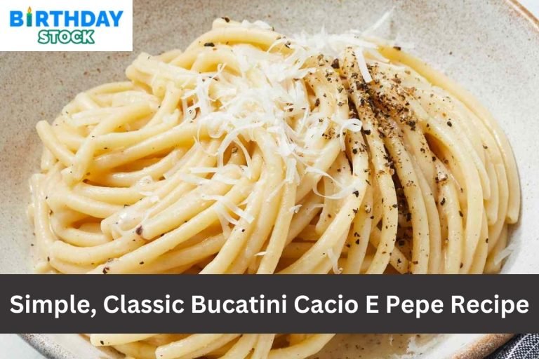 Simple, Classic Bucatini Cacio E Pepe Recipe