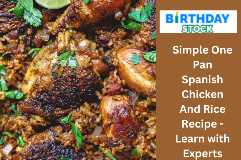 Simple One Pan Spanish Chicken And Rice Recipe - Learn with Experts