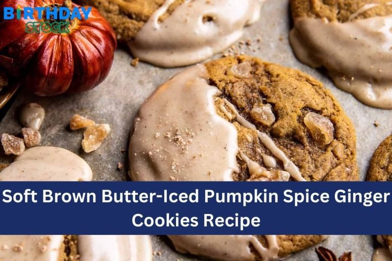 Soft Brown Butter-Iced Pumpkin Spice Ginger Cookies Recipe