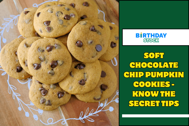 Soft Chocolate Chip Pumpkin Cookies - Know the Secret Tips