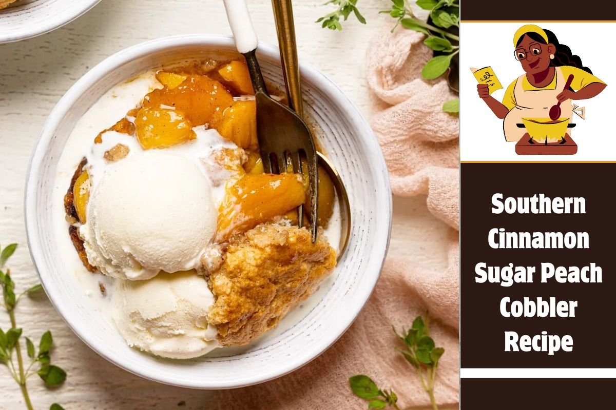 Southern Cinnamon Sugar Peach Cobbler Recipe