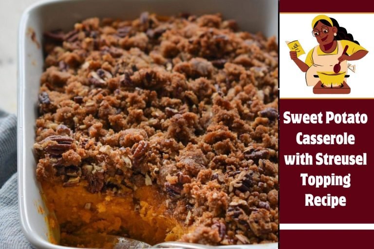 Sweet Potato Casserole with Streusel Topping Recipe