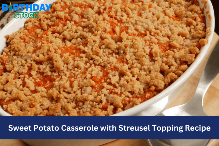 Sweet Potato Casserole with Streusel Topping Recipe