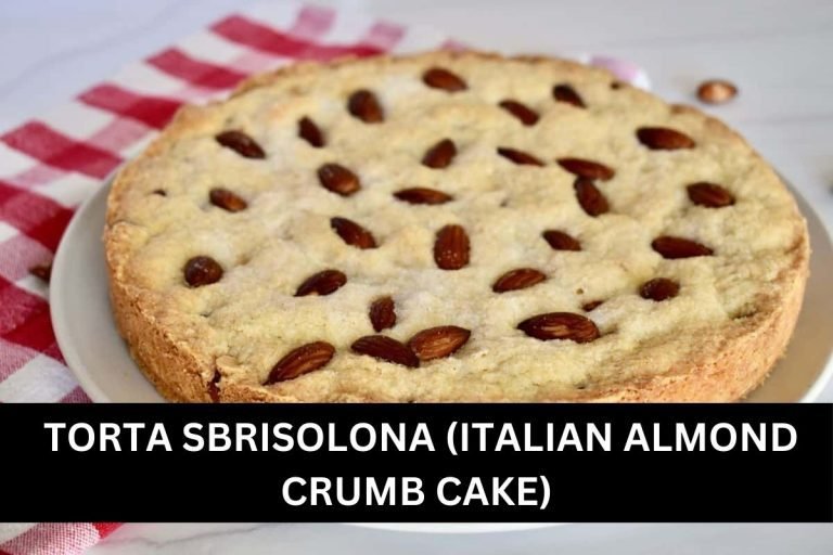 TORTA SBRISOLONA (ITALIAN ALMOND CRUMB CAKE)