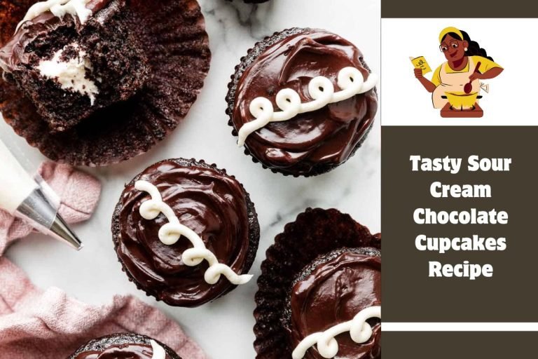 Tasty Sour Cream Chocolate Cupcakes Recipe