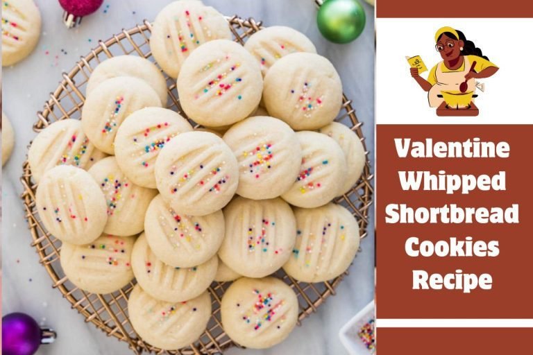 Valentine Whipped Shortbread Cookies Recipe