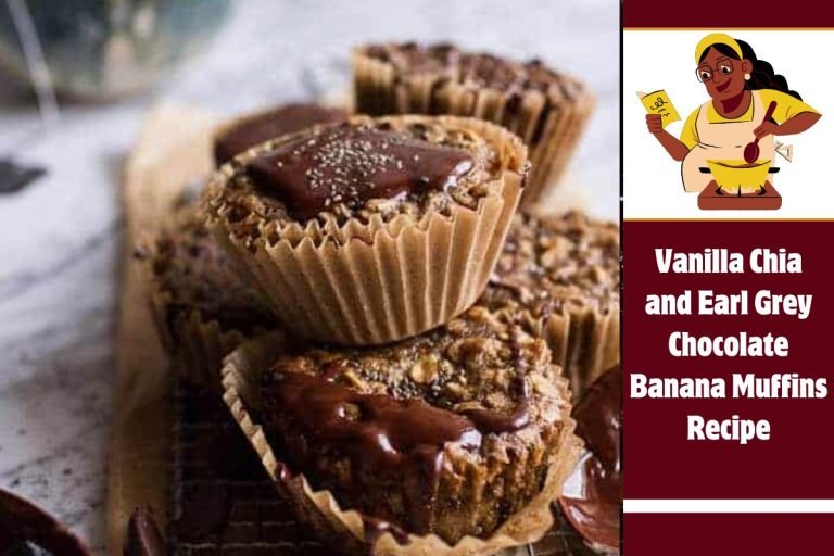 Vanilla Chia and Earl Grey Chocolate Banana Muffins Recipe