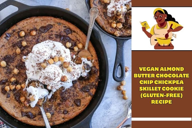 Vegan Almond Butter Chocolate Chip Chickpea Skillet Cookie (Gluten-Free) Recipe