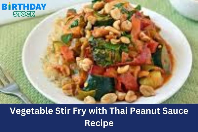 Vegetable Stir Fry with Thai Peanut Sauce Recipe 