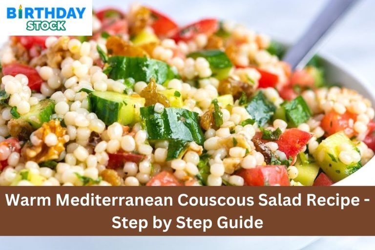 Warm Mediterranean Couscous Salad Recipe - Step by Step Guide