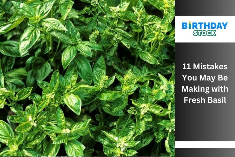 11 Mistakes You May Be Making with Fresh Basil