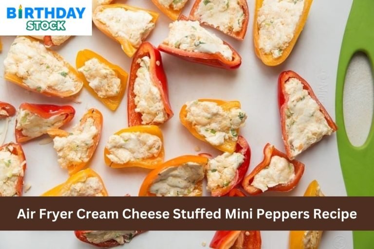 Air Fryer Cream Cheese Stuffed Mini Peppers Recipe