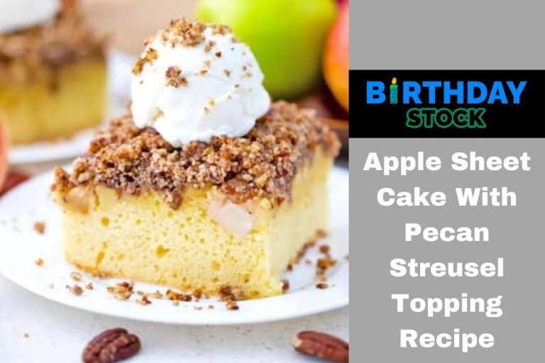 Apple Sheet Cake With Pecan Streusel Topping Recipe