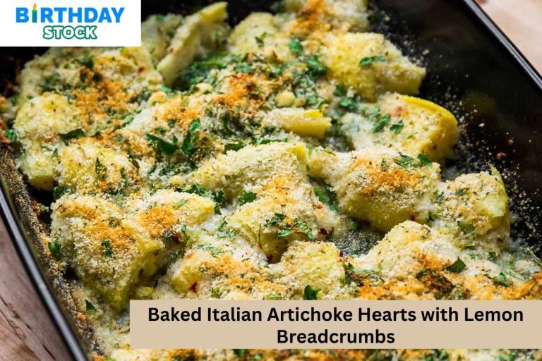 Baked Italian Artichoke Hearts with Lemon Breadcrumbs