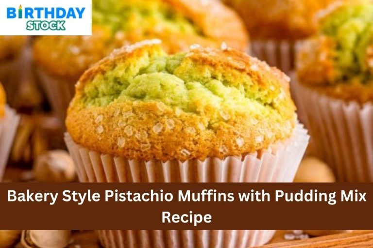 Bakery Style Pistachio Muffins with Pudding Mix Recipe