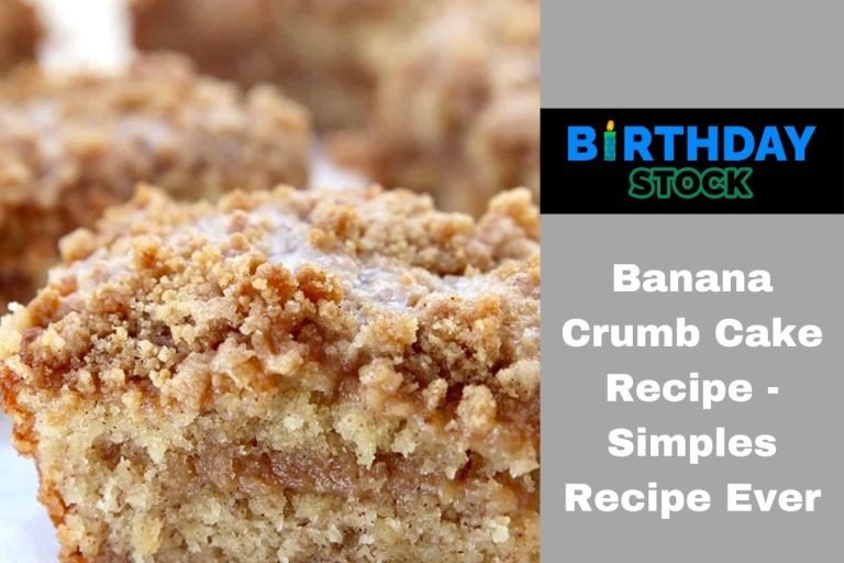 Banana Crumb Cake Recipe - Simples Recipe Ever