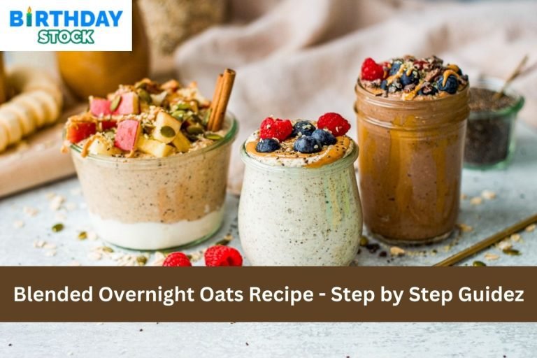 Blended Overnight Oats Recipe - Step by Step Guidez