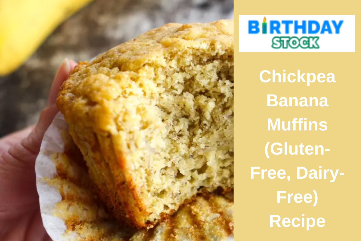 Chickpea Banana Muffins (Gluten-Free, Dairy-Free) Recipe