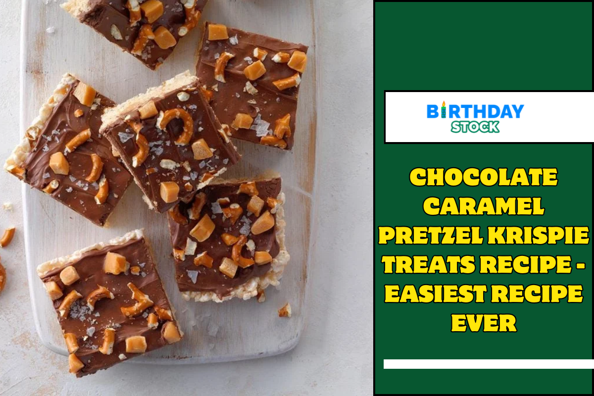 Chocolate Caramel Pretzel Krispie Treats Recipe - Easiest Recipe Ever