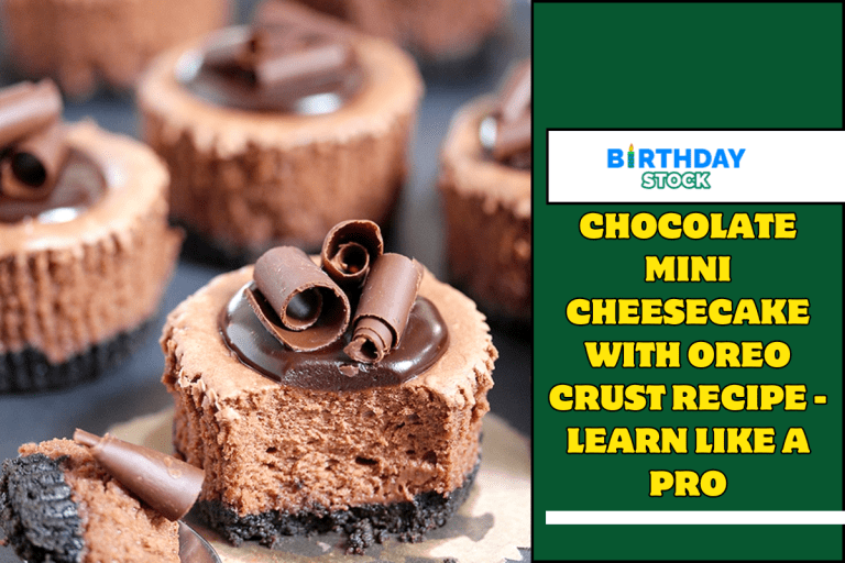Chocolate Mini Cheesecake with Oreo Crust Recipe - Learn like a Pro