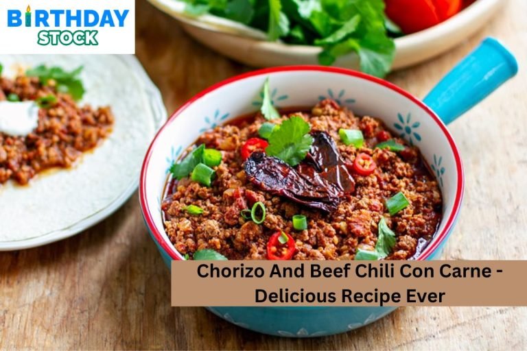 Chorizo And Beef Chilli Con Carne - Delicious Recipe Ever