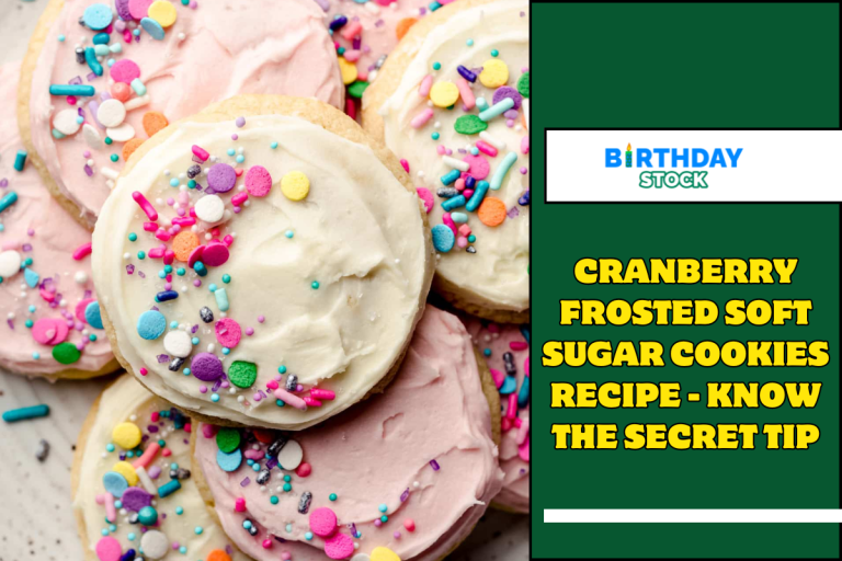 Cranberry Frosted Soft Sugar Cookies Recipe - Know the Secret Tip