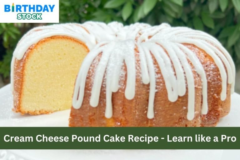 Cream Cheese Pound Cake Recipe
