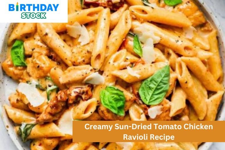 Creamy Sun-Dried Tomato Chicken Ravioli Recipe