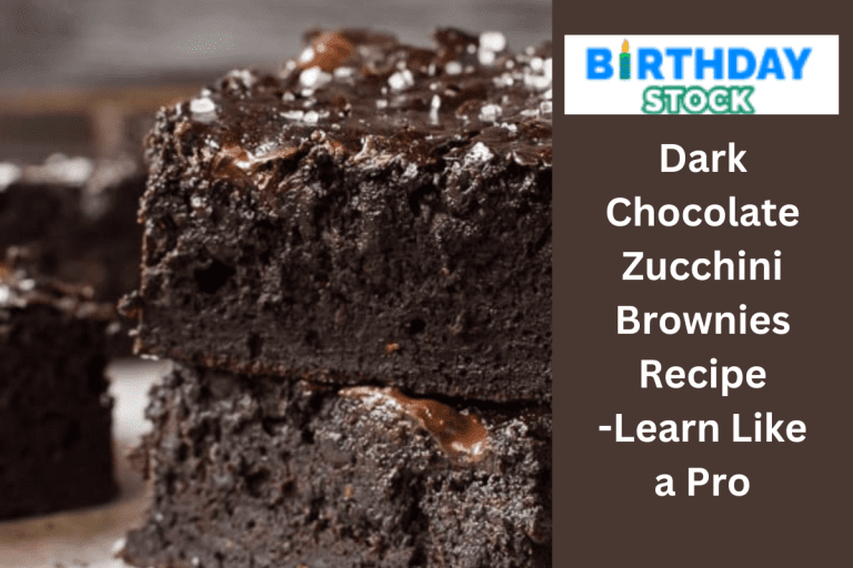 Dark Chocolate Zucchini Brownies Recipe -Learn Like a Pro