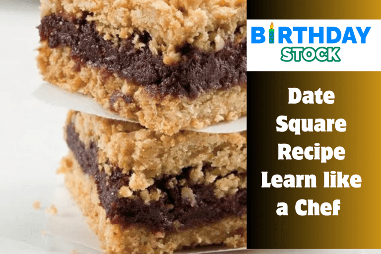 Date Square Recipe Learn like a Chef 