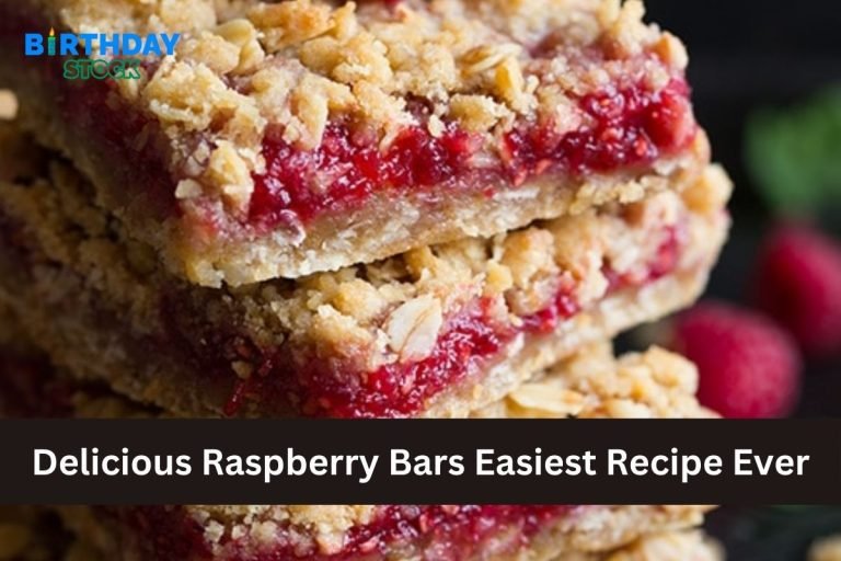 Delicious Raspberry Bars Easiest Recipe Ever