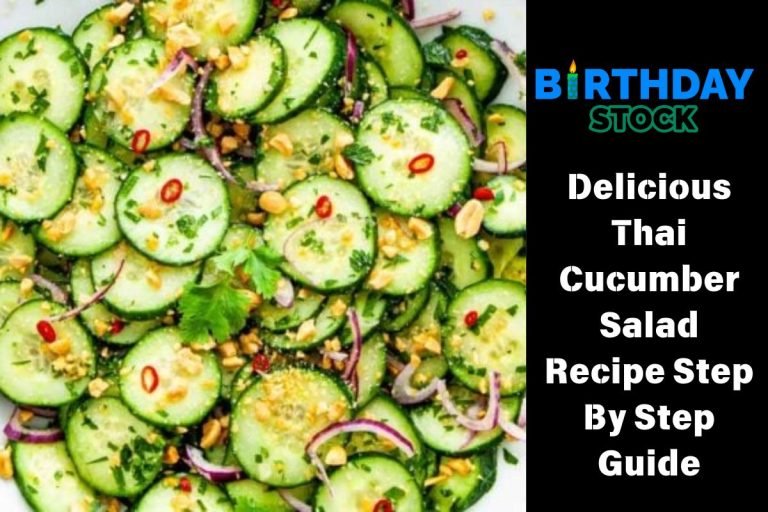 Delicious Thai Cucumber Salad Recipe Step By Step Guide