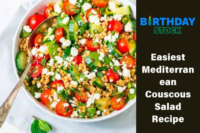 Easiest Mediterranean Couscous Salad Recipe