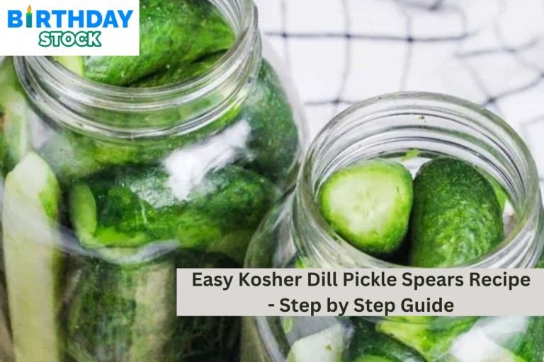 Easy Kosher Dill Pickle Spears Recipe - Step by Step Guide