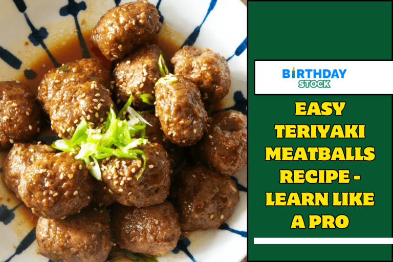 Easy Teriyaki Meatballs Recipe - Learn Like a Pro
